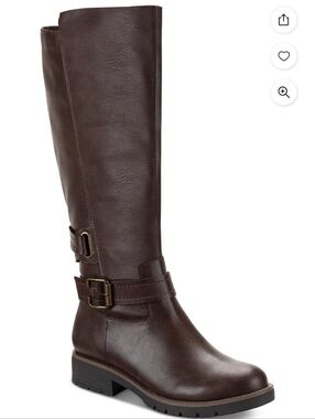 Sun + Stone NEW IN BOX Brow Tall Riding Buckle Boot Sz 6